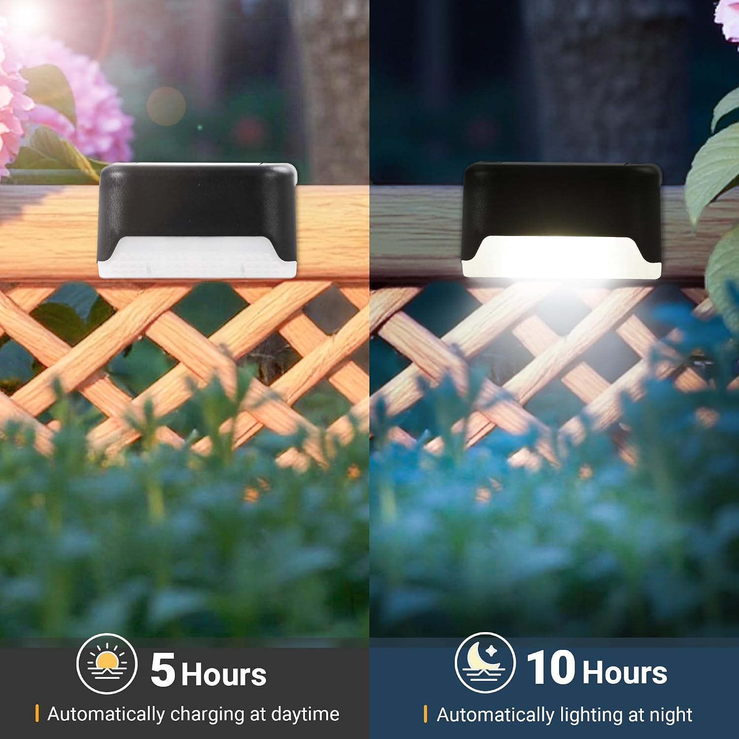 Detalle 2 de Solpex Solar Deck Lights 8-Pack for Outdoor Steps 🟢
