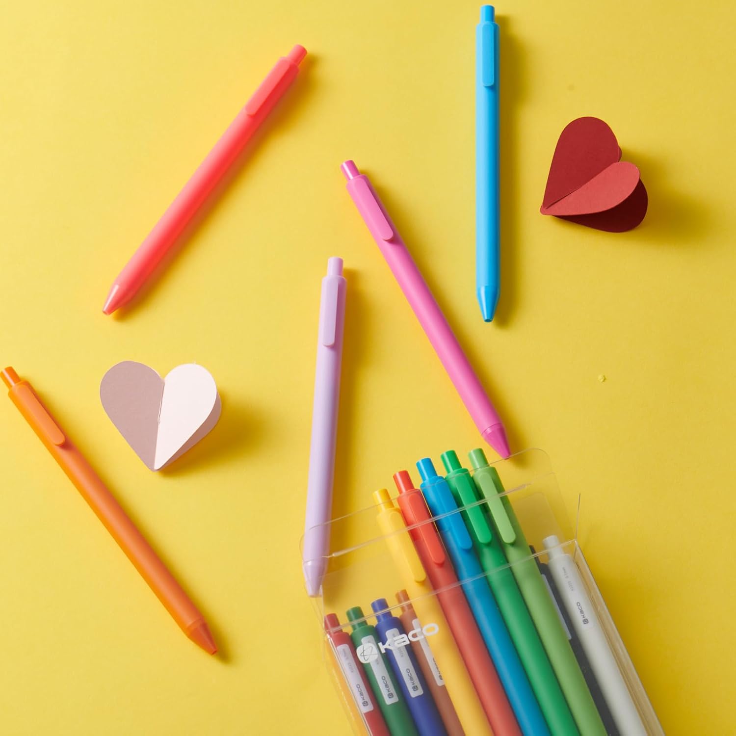 Detalle de Kaco PURE Gel Pens, 20 Assorted Colors, 0.7 mm Retractable Medium Point