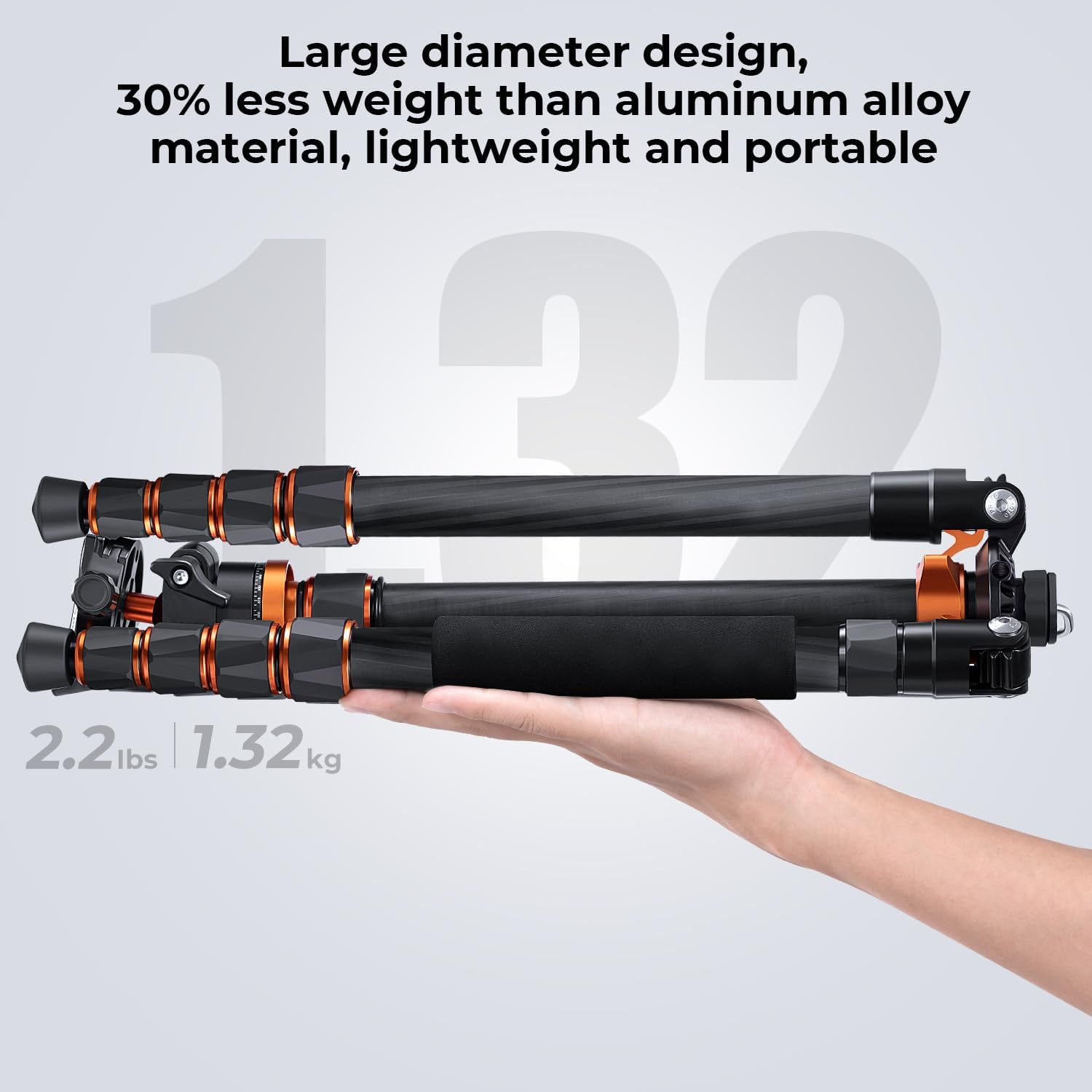 Thumbnail 3 de K&F CONCEPT D255C4 Carbon Stativ 172 cm