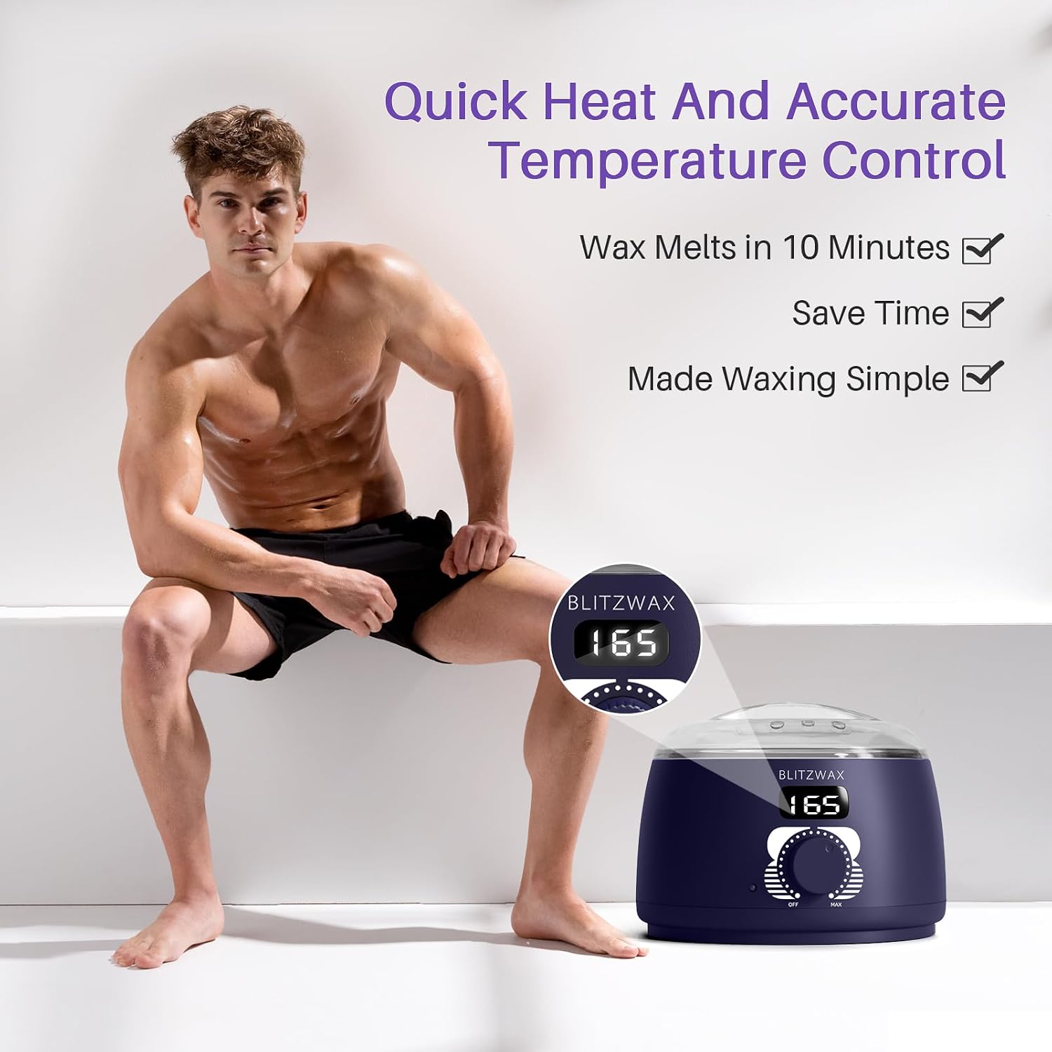 Thumbnail 1 de BLITZWAX Single Waxing Pot 16 oz Wax Warmer
