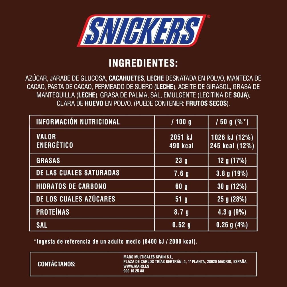 Thumbnail 1 de Snickers Barretta 24x50g snack natalizio 🍫