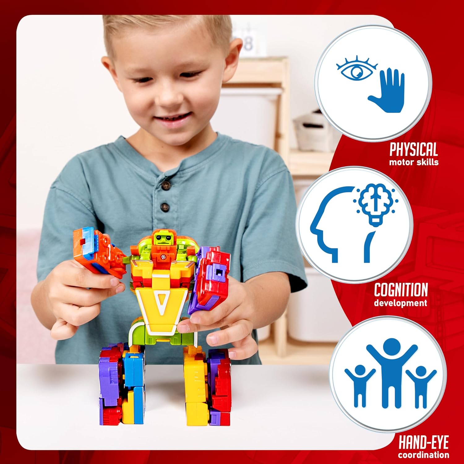 Detalle de JOYIN S.T.E.M. Alphabots Alphabet Robots Learning Toys (ABC Letter Robots)