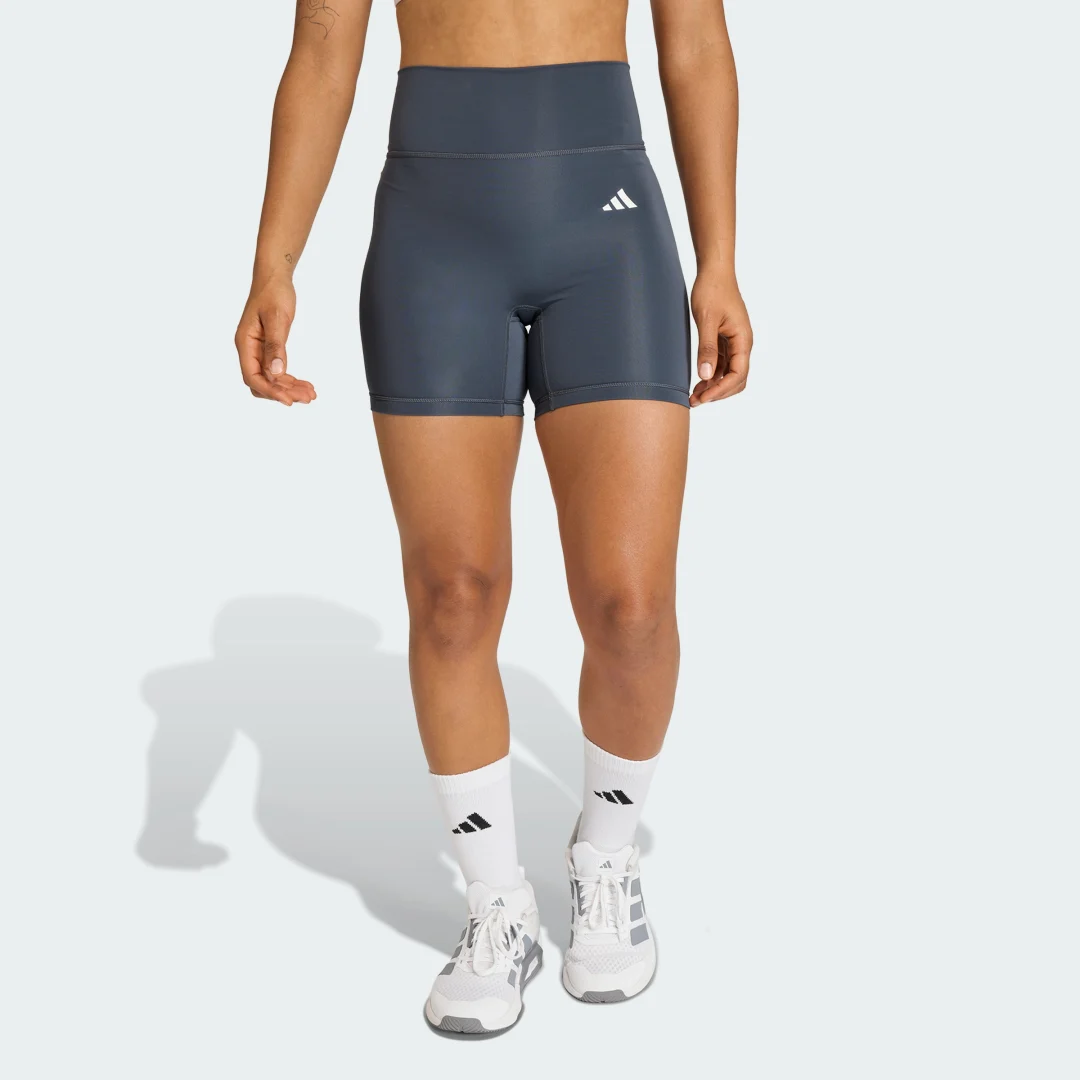 Detalle de Mallas cortas de entrenamiento Optime Essentials de Adidas – color negro