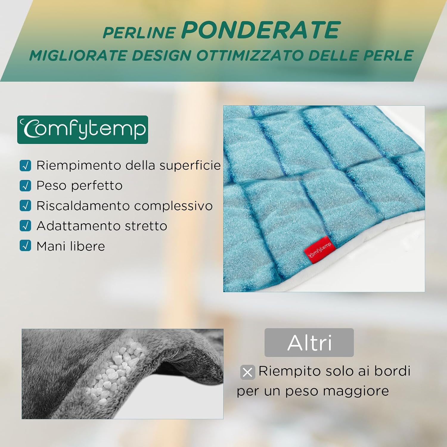 Thumbnail 4 de Comfytemp Cuscinetto Termico per Collo 48×56cm