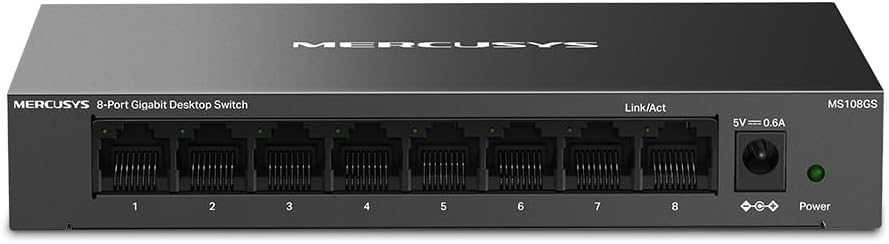 Thumbnail 1 de MERCUSYS MS108GS 8-Port Gigabit Switch