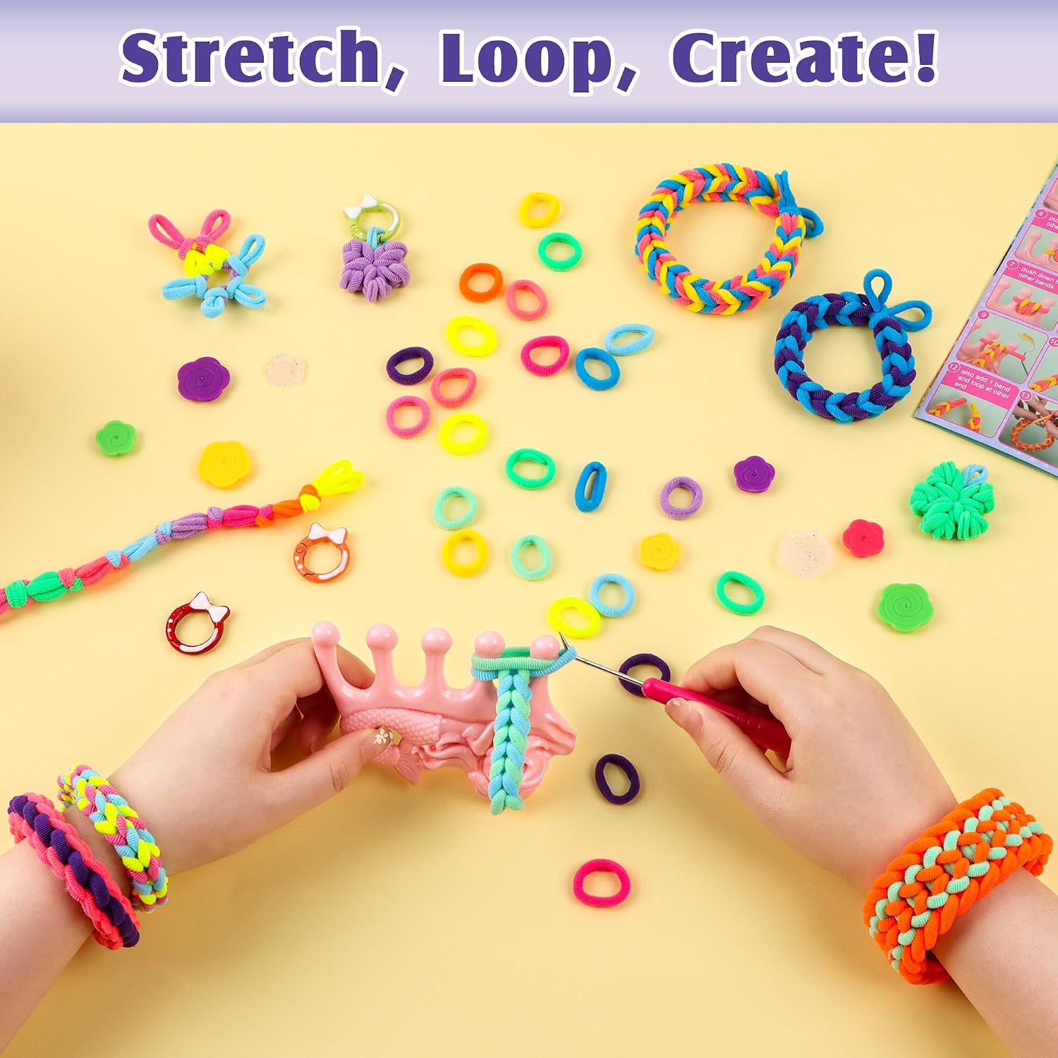 Detalle de DPAPDI Mermaid Bracelet Making Kit: Creative Jewelry Craft for Kids Aged 6-12