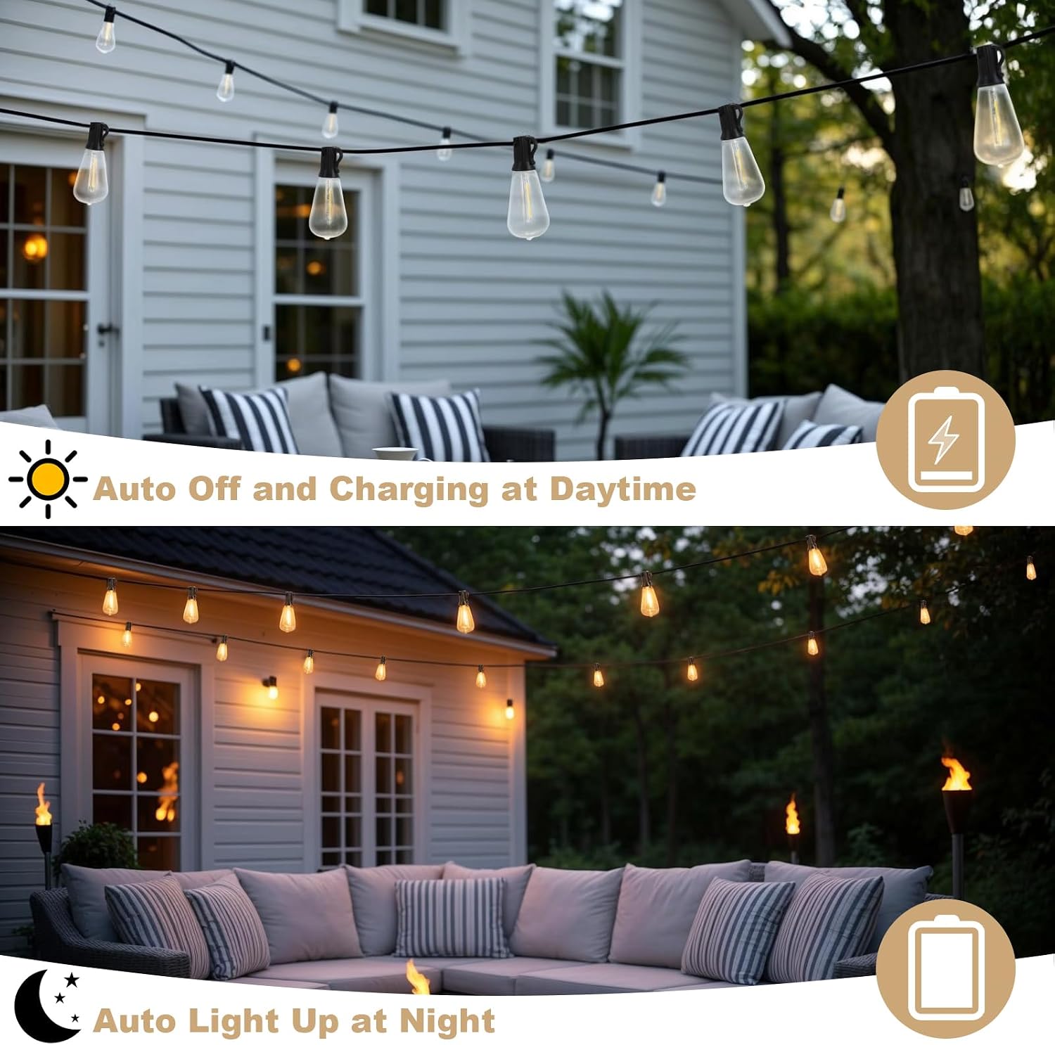 Detalle 2 de Spacelumen 30M Solar Festoon Lights