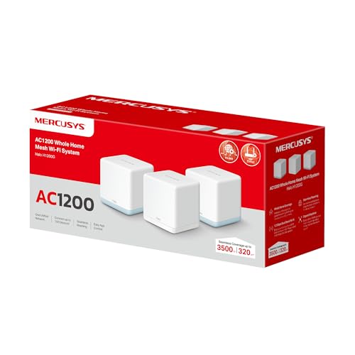 Thumbnail 11 de MERCUSYS Halo H1200G (3-Pack): Mesh WiFi AC1200 con Roaming Inteligente para cobertura de hasta 320 m²
