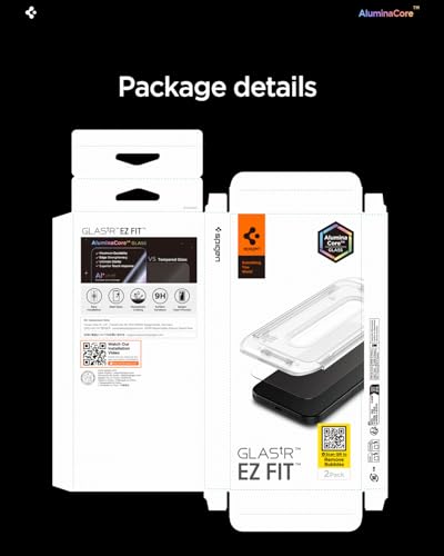 Thumbnail 8 de Spigen Glas.tR EZ Fit protector de pantalla para iPhone 17 / 17 Pro / 16 Pro (2 unidades) con dureza 9H