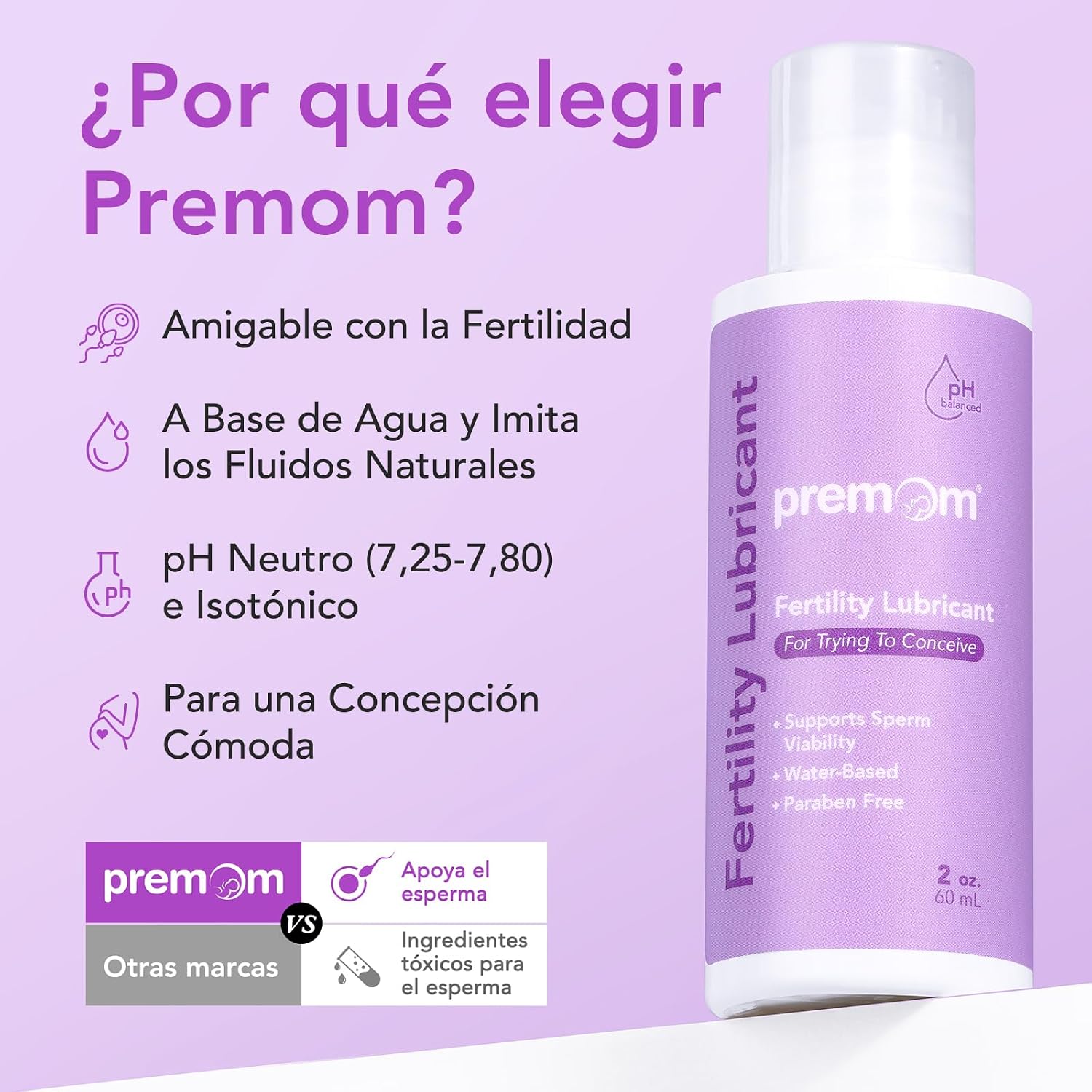 Detalle 2 de Premom Lubricante de Fertilidad 60 ml