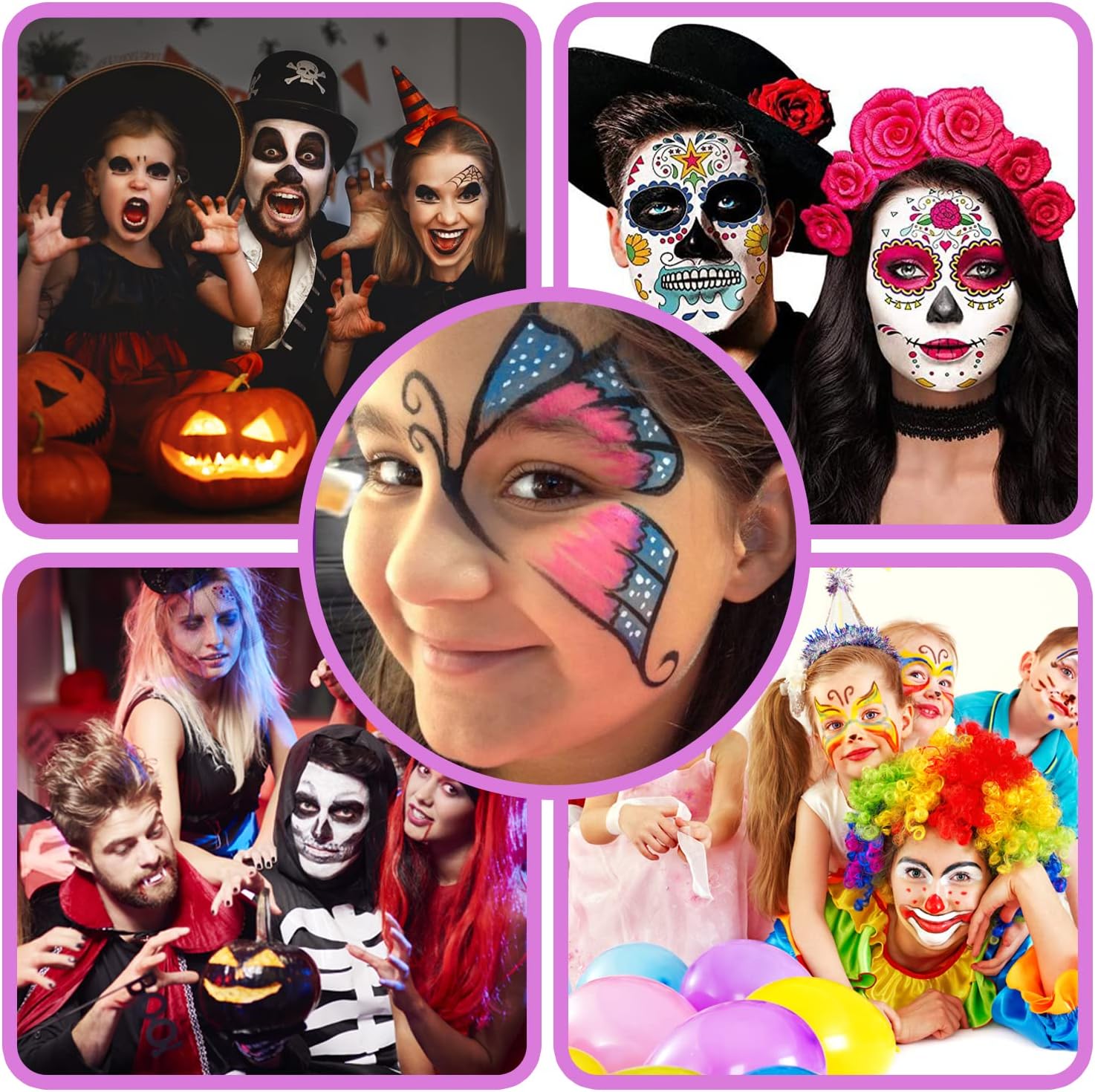 Thumbnail 6 de Face Paint Kit for Kids: 14-Color Washable Palette, Non-Toxic