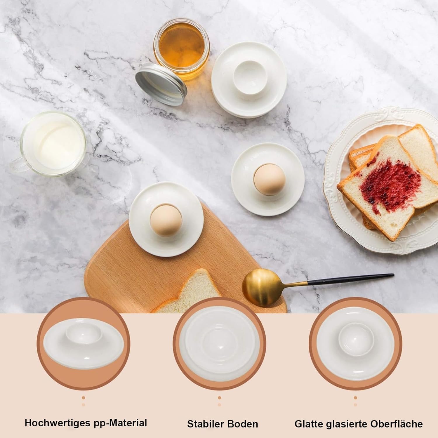 Thumbnail 2 de YANGWEN 6 Pcs Stackable Egg Cups Set