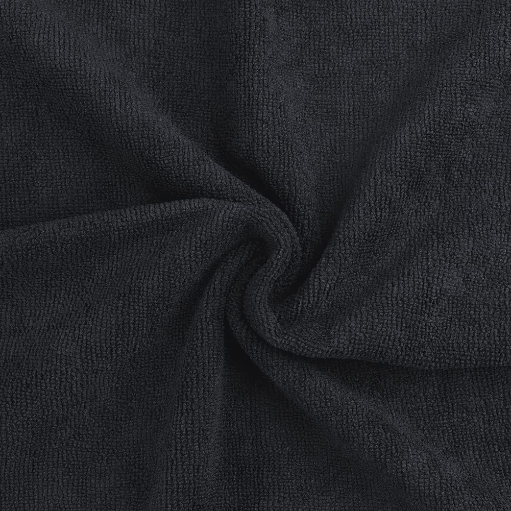 Detalle de Orighty Black Salon Towel — Pack of 12 (16 x 27 inches)