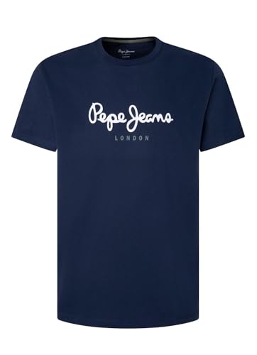Detalle de Pepe-jeans T-Shirt Regular Fit: camiseta de algodón sostenible con maxi logo