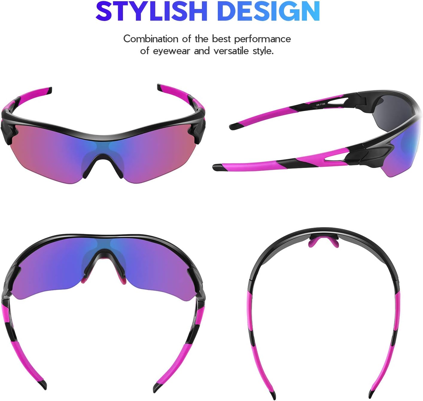 Detalle 2 de BEACOOL Polarized Sports Sunglasses UV400
