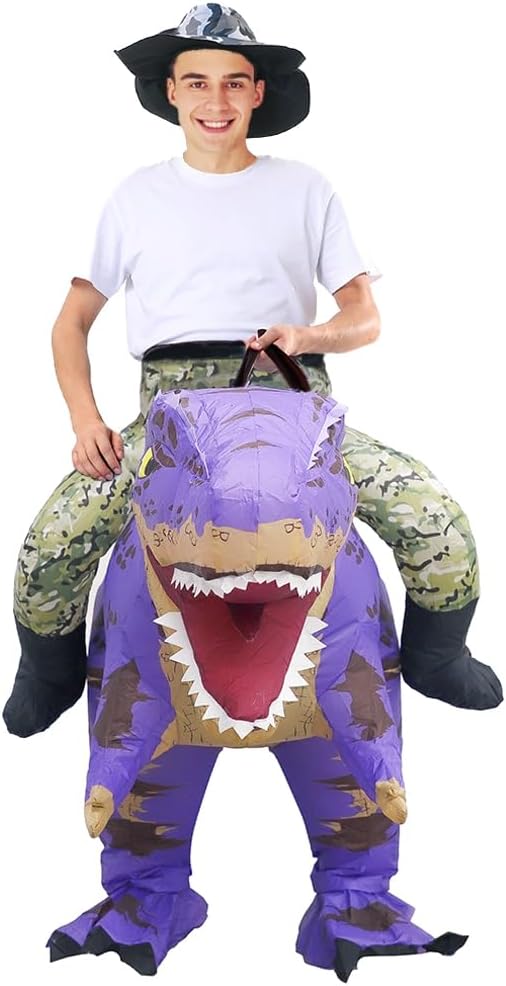 Thumbnail 1 de Rafalacy Inflatable T-Rex Ride-On Costume for Adults (Halloween)