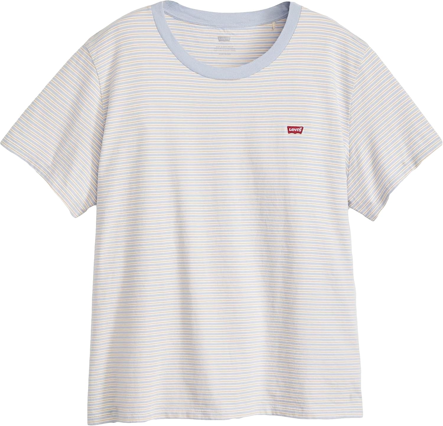 Detalle 2 de Levi's Perfect Tee Benitoite Cloud Dancer STRI T-Shirt Donna