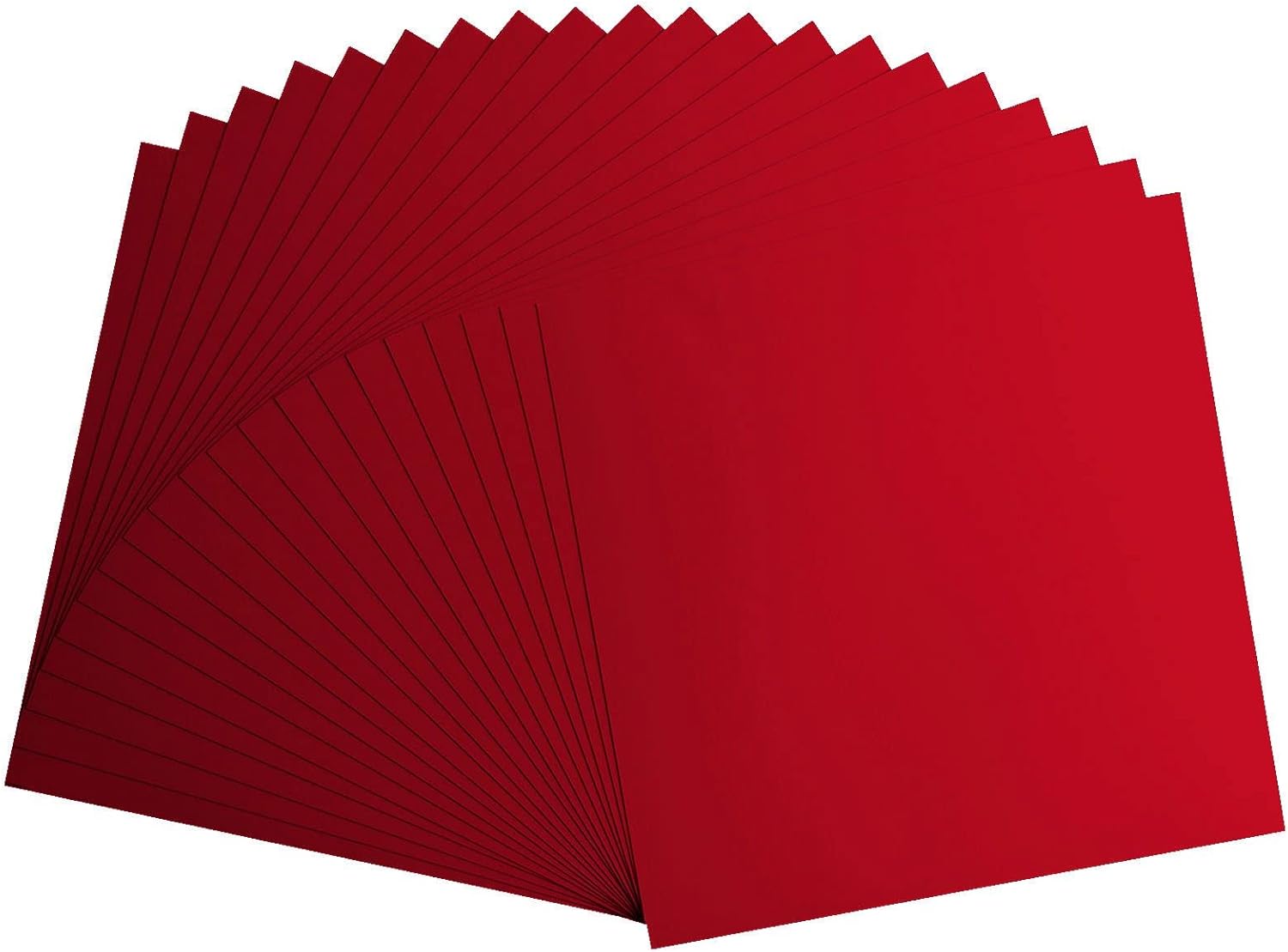 Detalle de Florence Papier Cartonné Rouge Lisse 30,5 x 30,5 cm – 20 feuilles, 216 g/m²