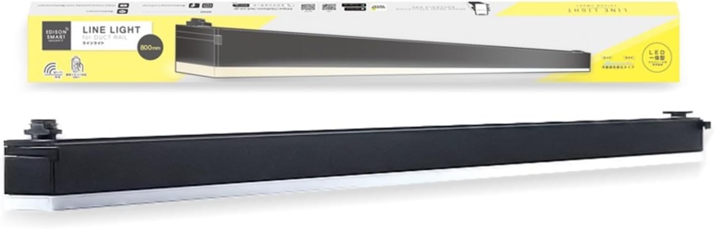 Detalle de エジソンスマート RST-TL172-800 ダクトレール用ラインライト 800mm ブラック・調光調色対応