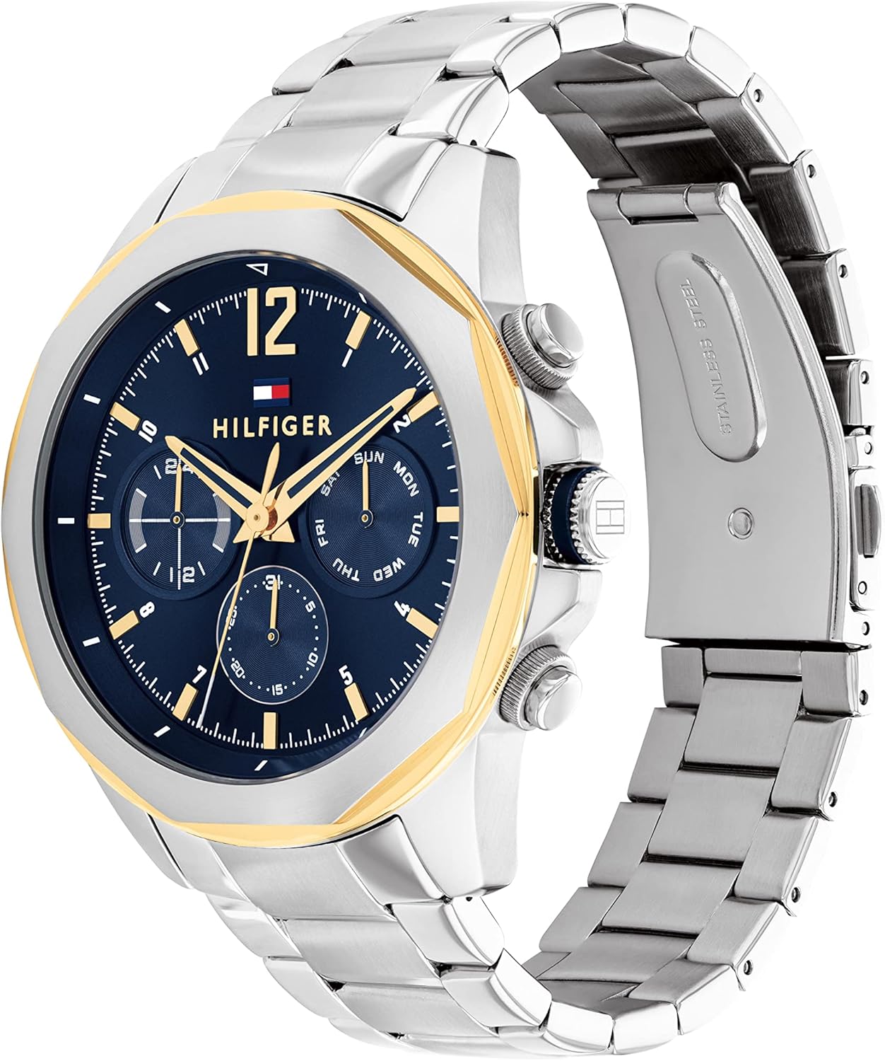 Thumbnail 1 de Tommy Hilfiger Analog-Multifunktions-Quarzuhr für Herren mit Edelstahl- oder Silikon- oder Lederband
