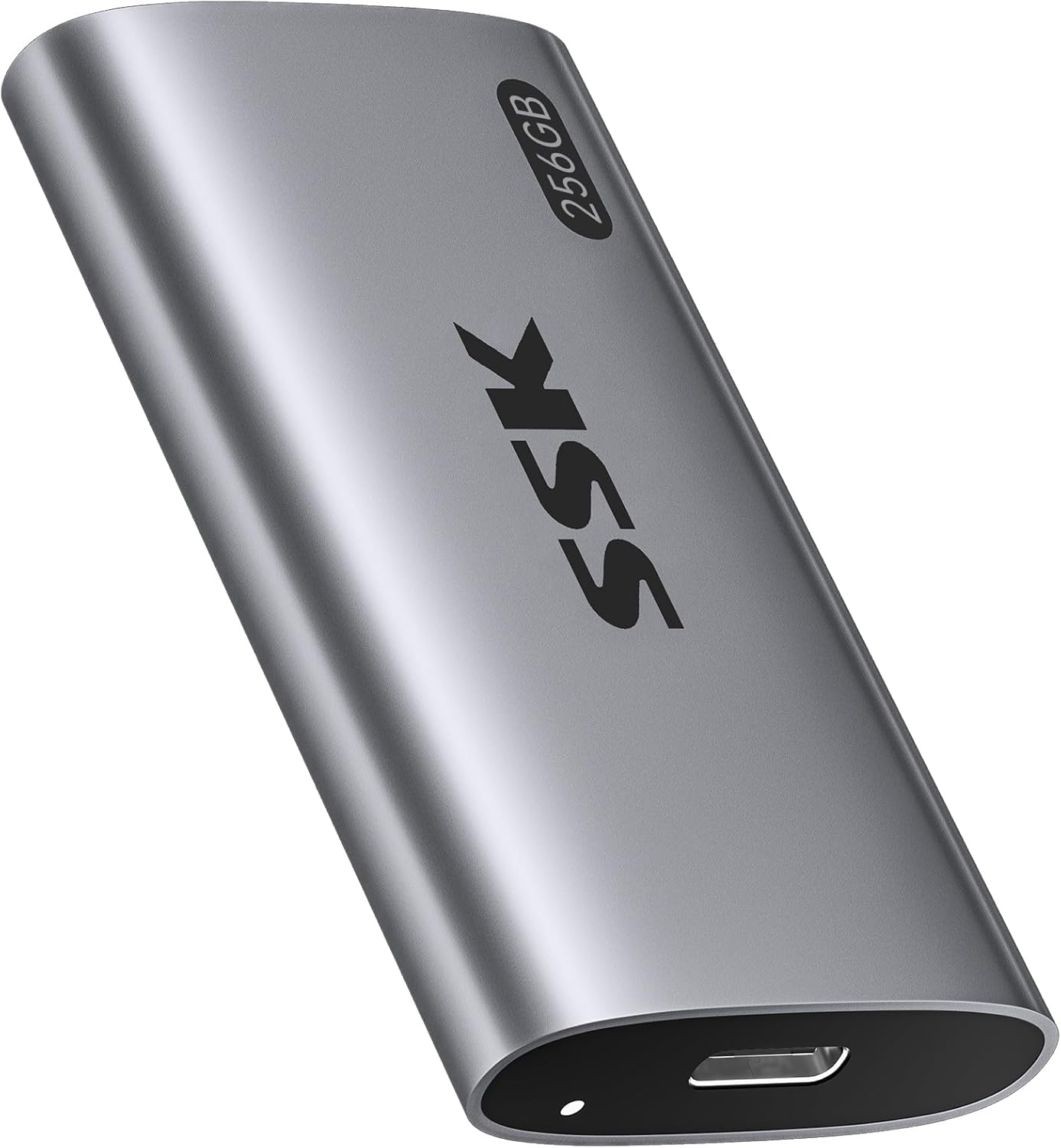 Detalle de SSK Externe SSD 256GB – USB 3.2 Gen2 Portable SSD mit USB-C/USB-A Kabel
