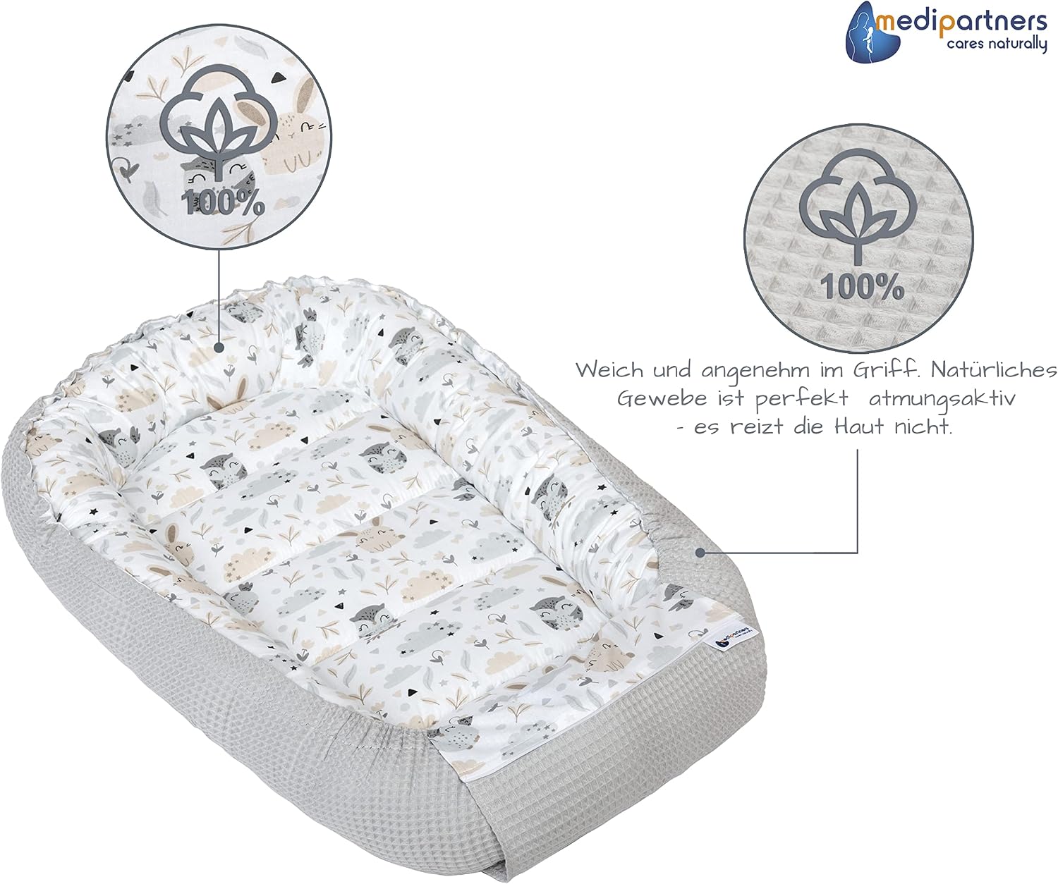 Thumbnail 6 de Medi Partners Babynest 100x60x15 Babynestchen