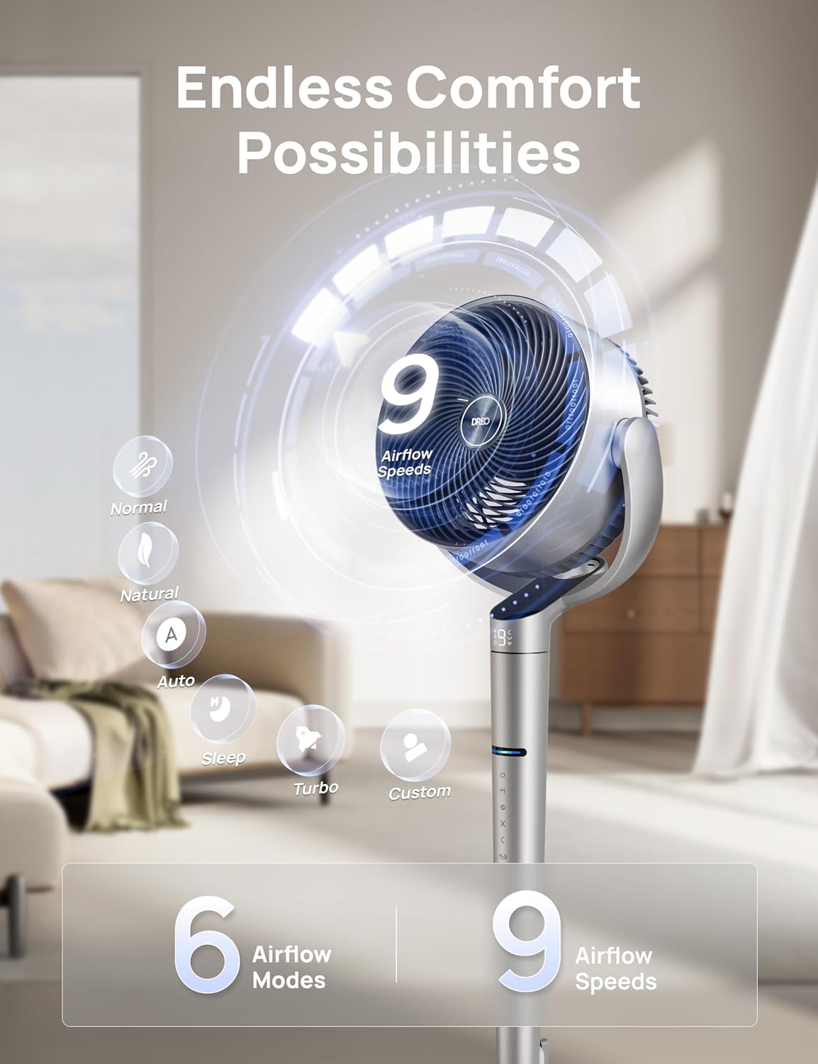 Thumbnail 6 de DREO 707S Smart Fan 9 Speeds, 25dB