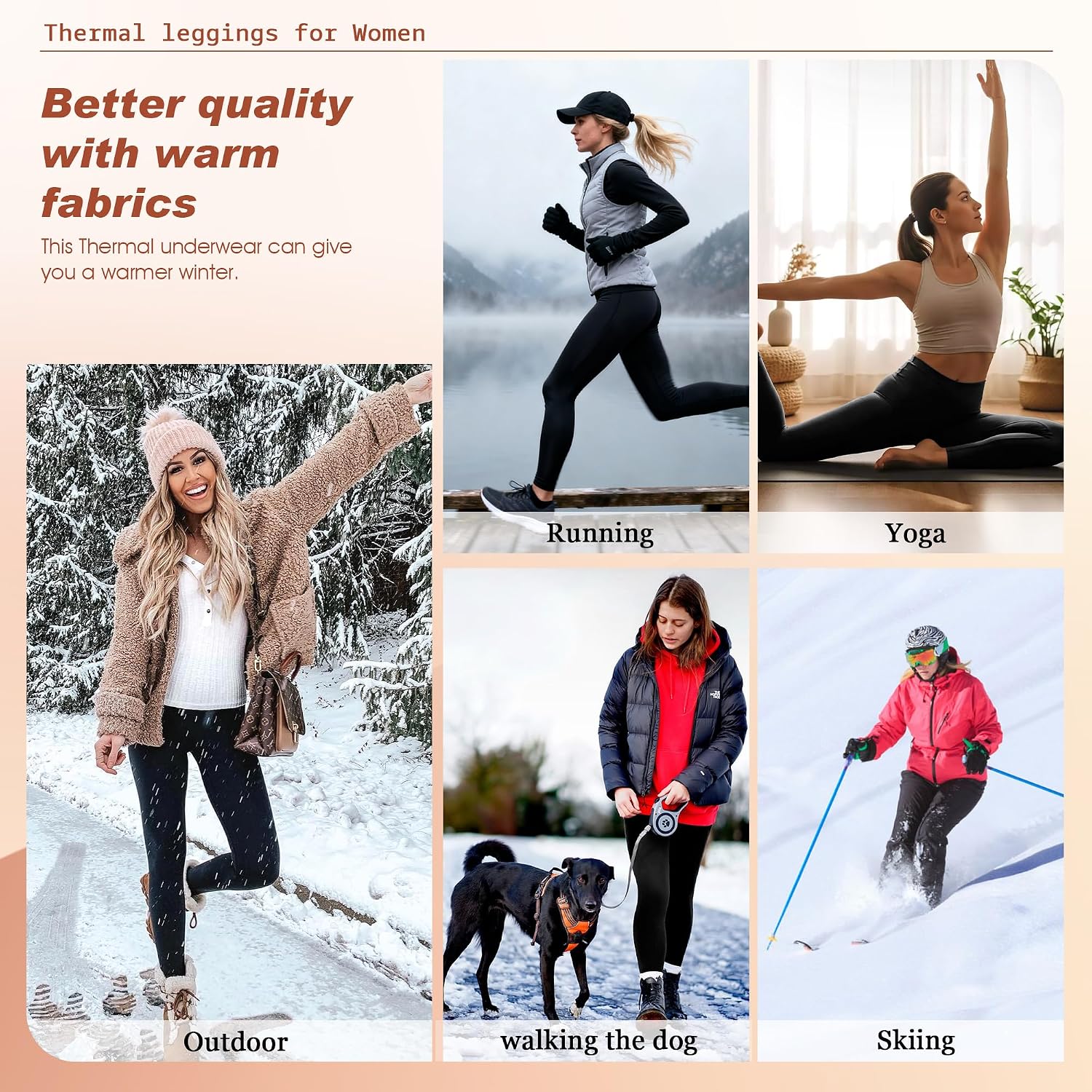 Thumbnail 6 de BENNIES Leggings Invierno Mujer Cintura Alta
