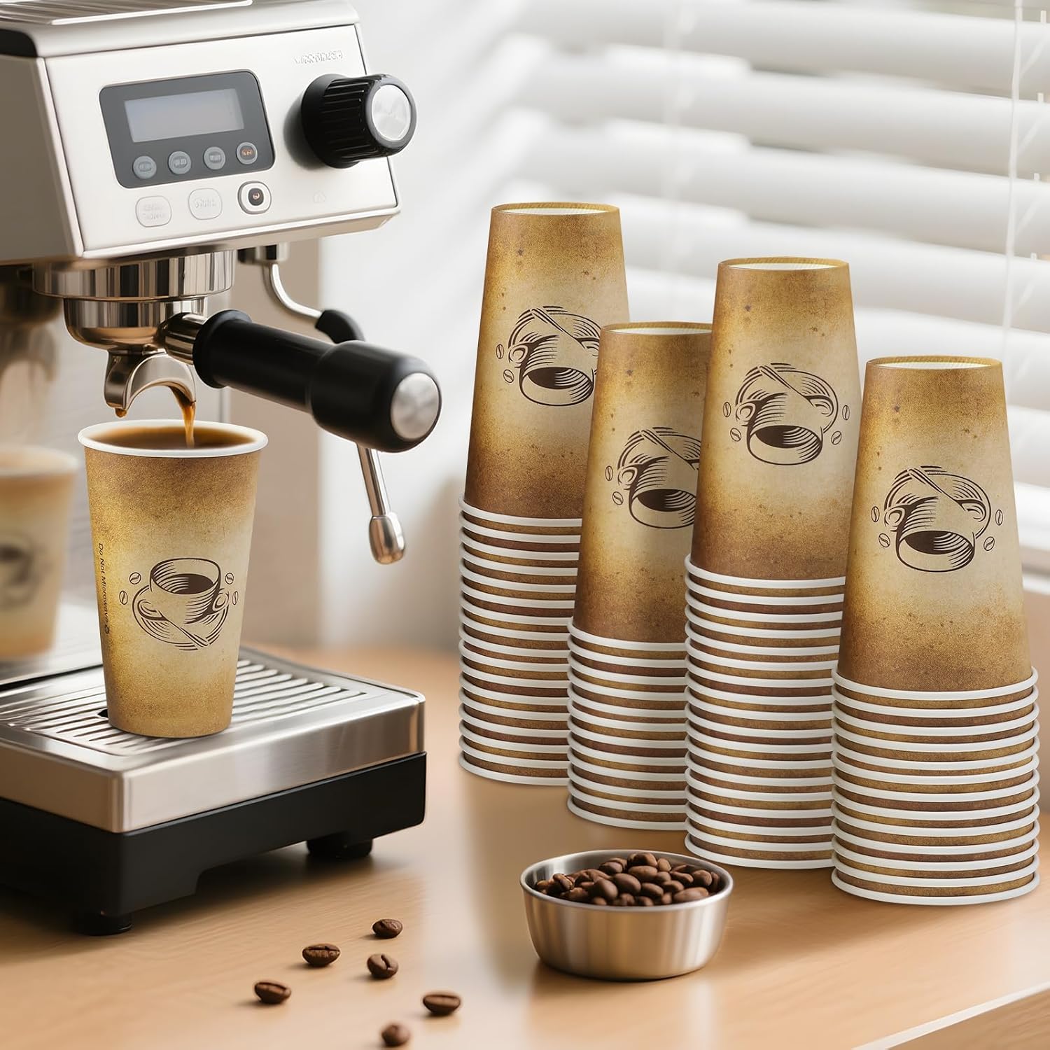 Thumbnail 3 de Clawsoff 180 Pack 16 oz Disposable Paper Coffee Cups