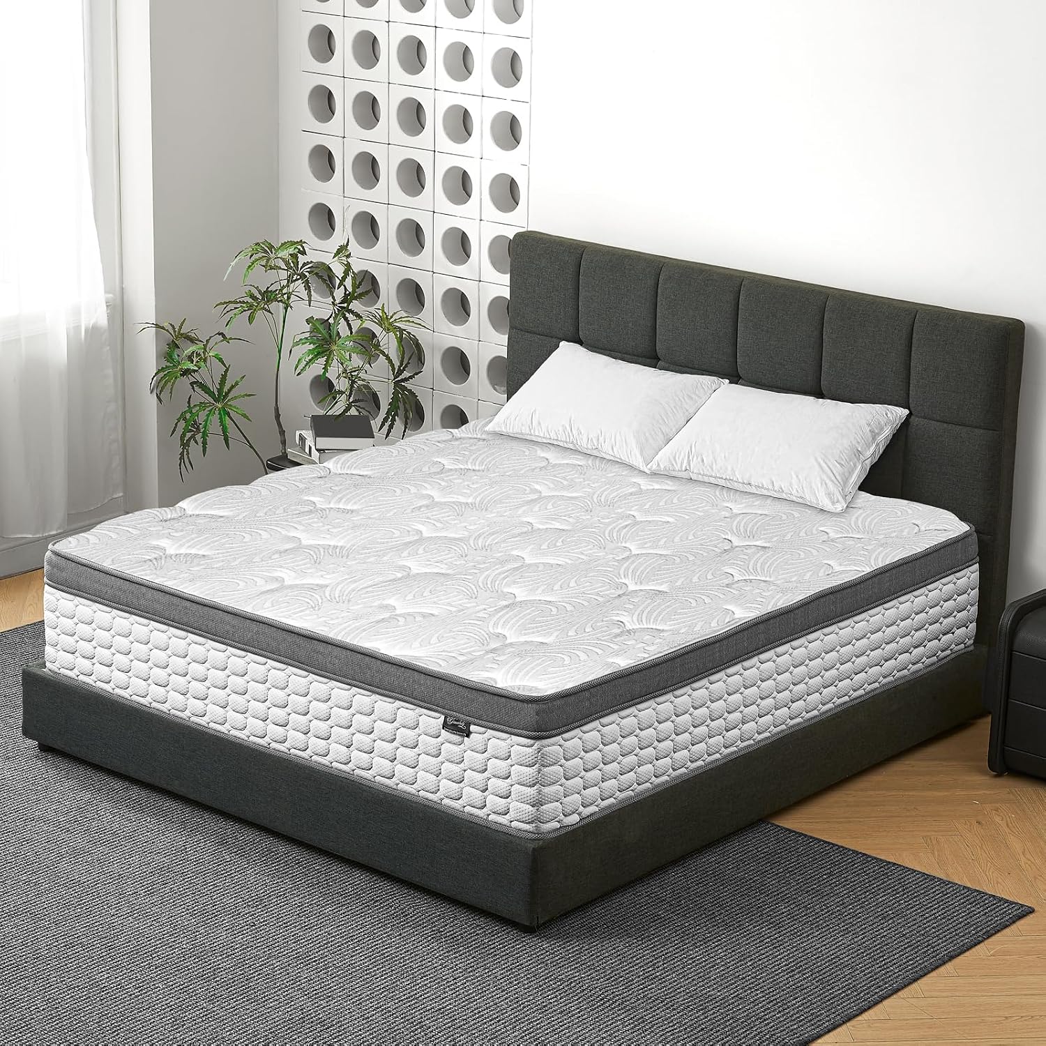 Detalle 2 de Giovanly 10 Inch Double Hybrid Mattress 135x190 cm