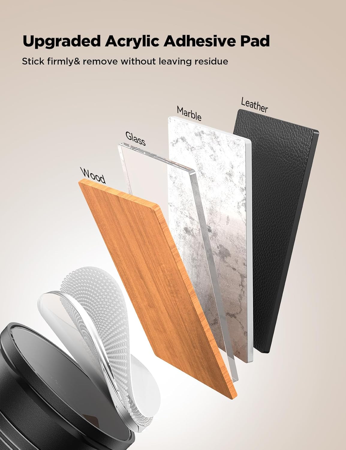 Detalle de JOYROOM 6-Pack Magnetic Cable Tidy Clips: Practical Cable Management for Desk and Home