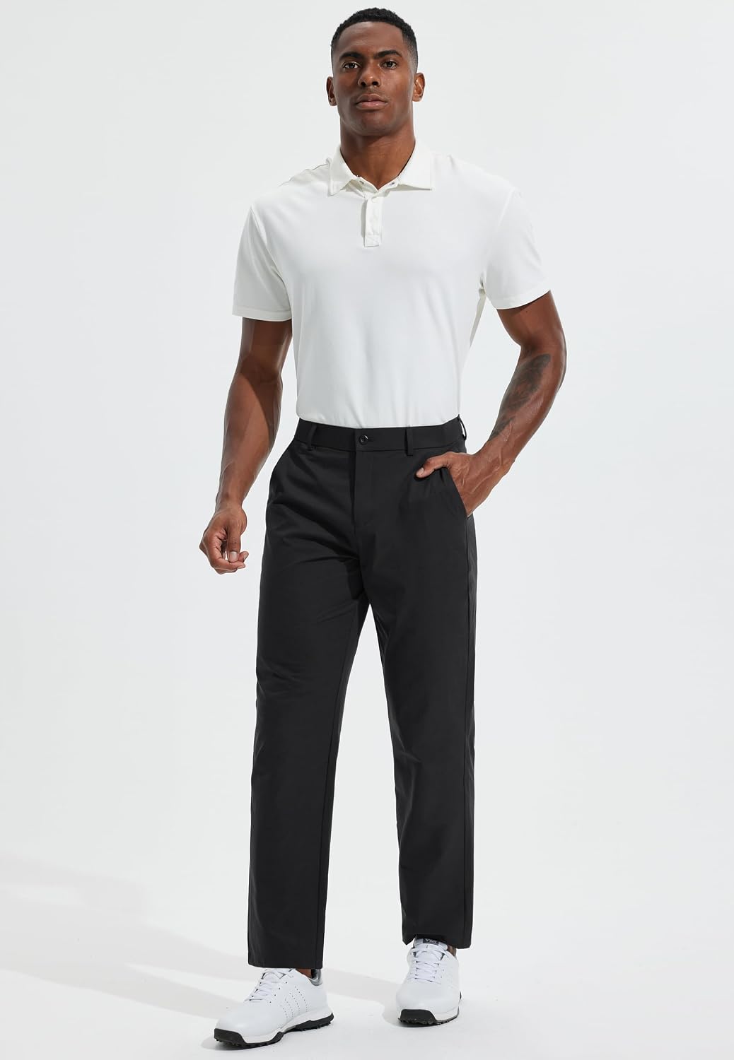 Detalle de Men's Golf Pants Lightweight Stretch Dress Office Travel Slacks (30/32/34 in inseam)