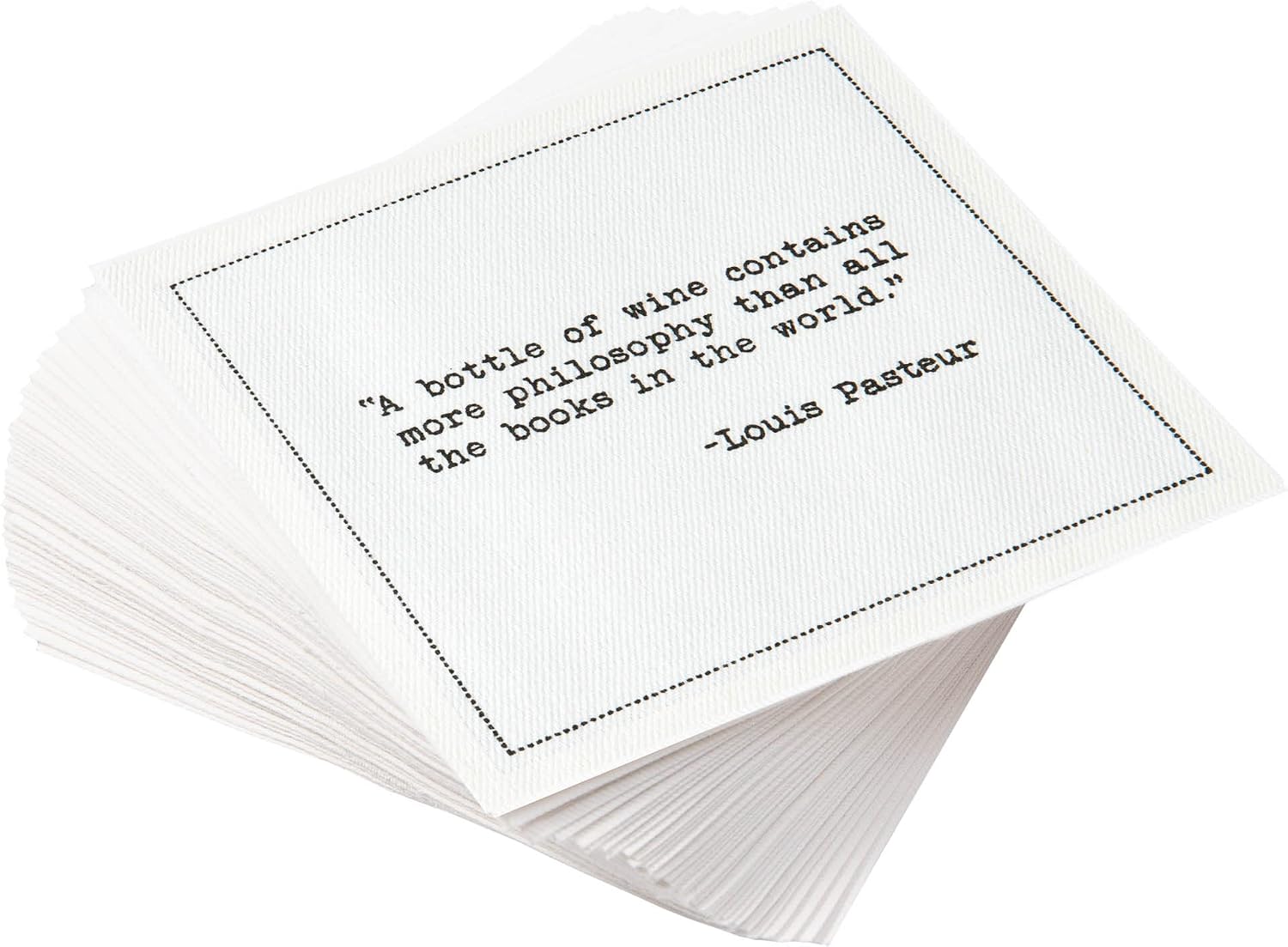 Detalle de Five Star Funny Bachelorette Quotes White Cotton Cocktail Napkins (50 Count)