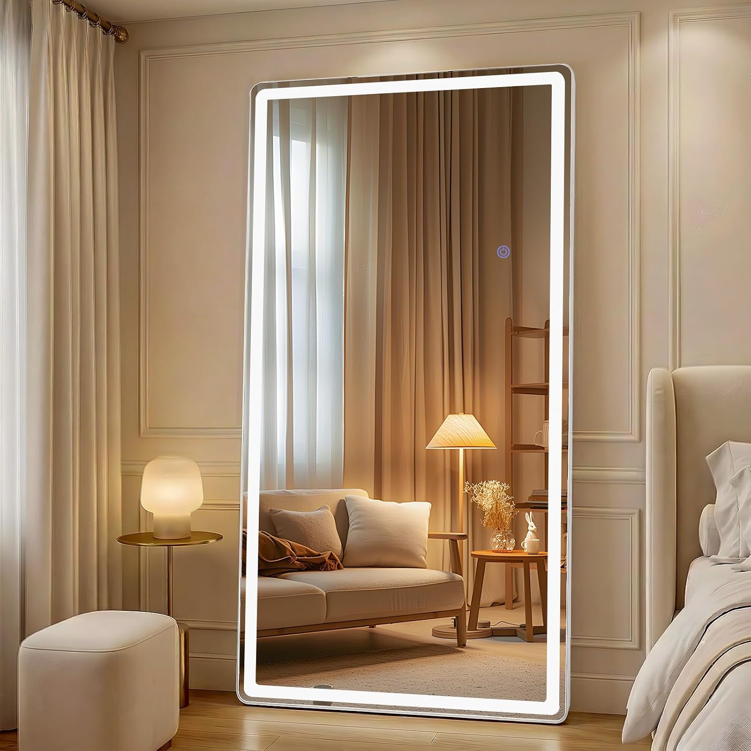 Detalle 2 de ZENOMIRRIS LED Full-Length Mirror, 32 x 71 Inch