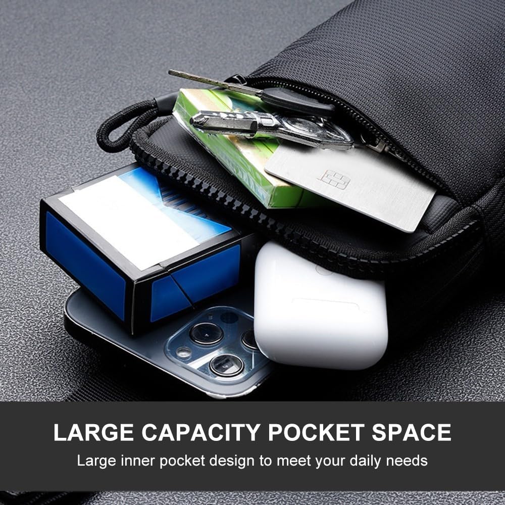 Thumbnail 6 de Chest Crossbody Bag: Waterproof Chest Sling Bag with Adjustable Strap (Dark Blue, S)