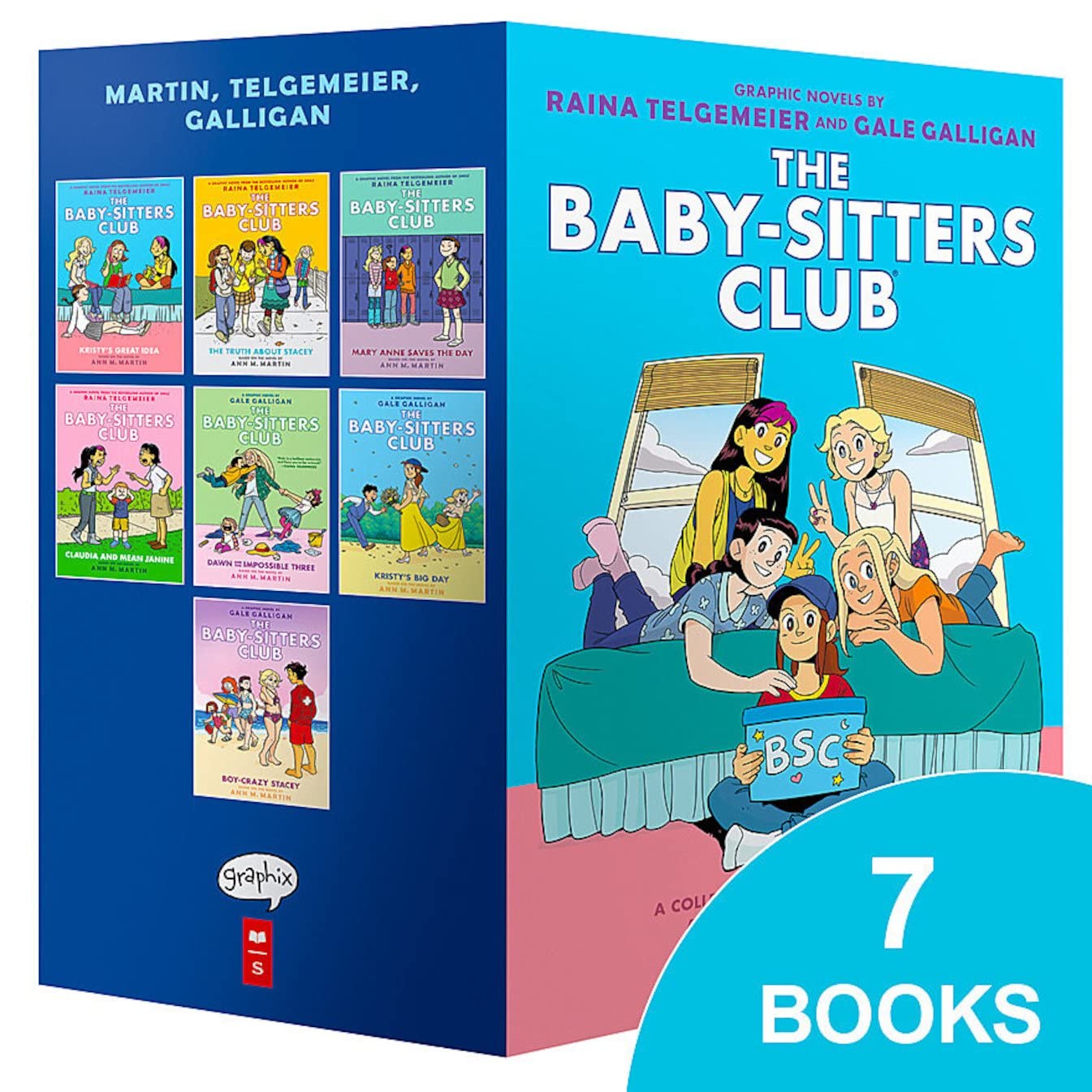 Detalle de Scholastic Baby-Sitters Club Color Ed Box Set 1-7: Full-Color Edition