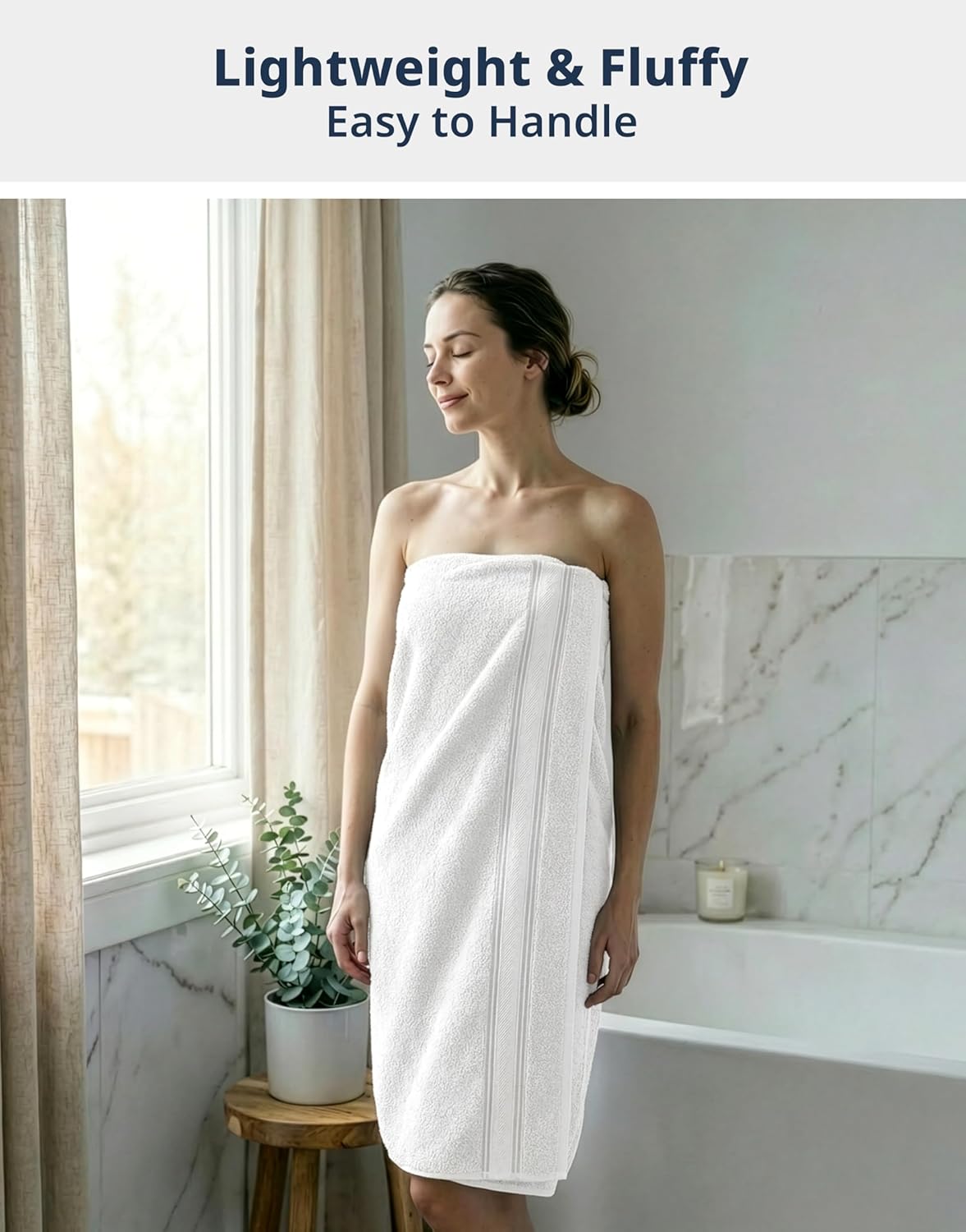Detalle de LANE LINEN Towel Set 18-Piece