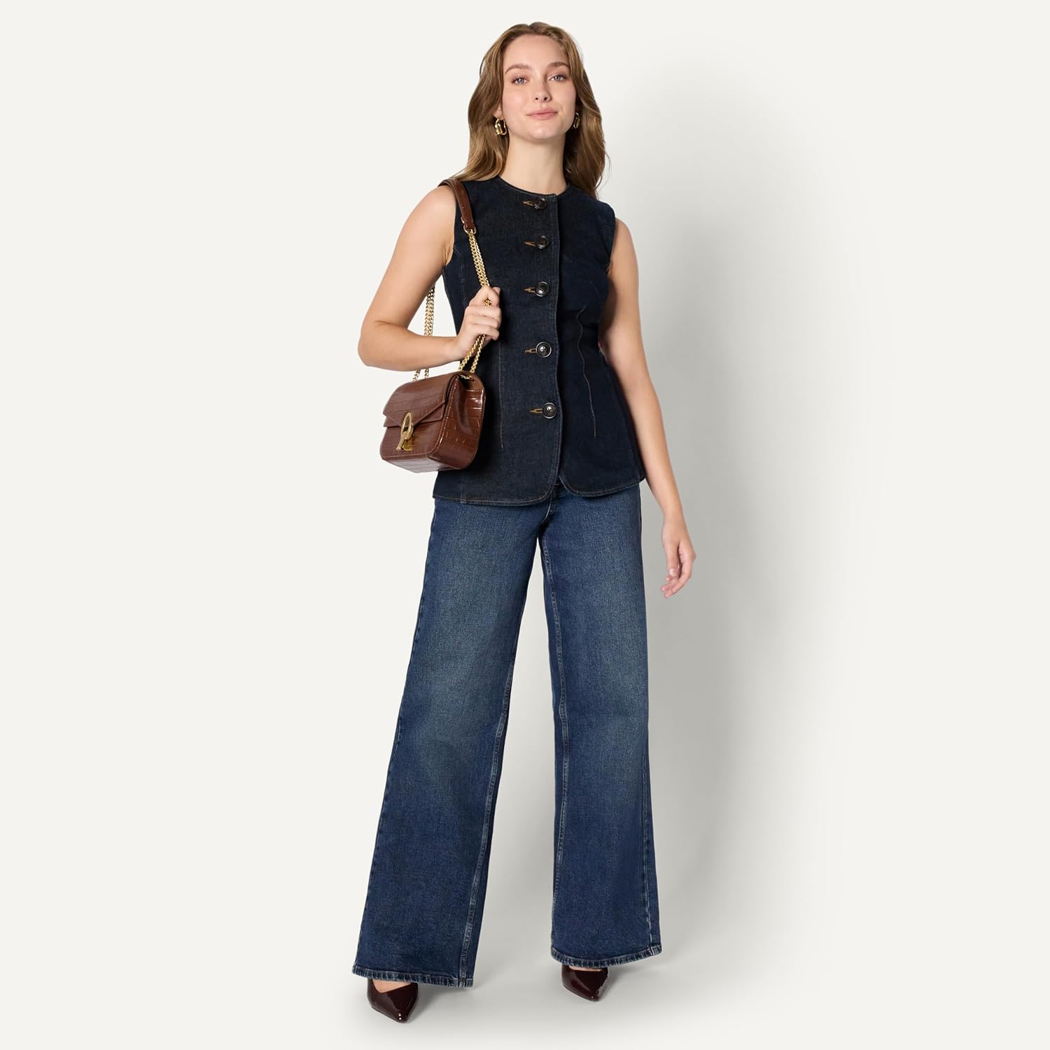 Thumbnail 4 de Amazon Essentials Demi's Pick Denim Button Vest for Women