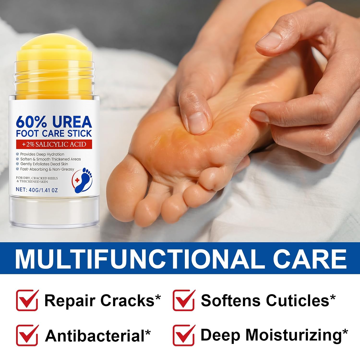 Thumbnail 3 de Urea 60% Crema Piedi 40 g — Idratazione profonda per piedi morbidi 🦶