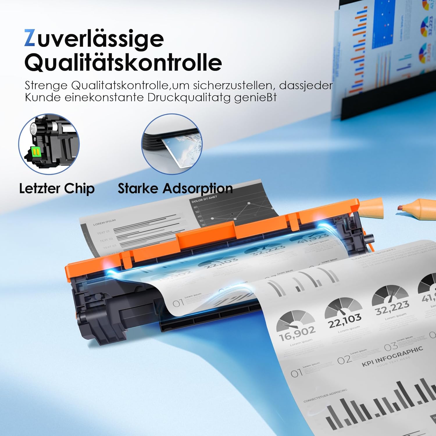 Detalle 2 de NOGIVY 44A CF244A Schwarz Toner 2er