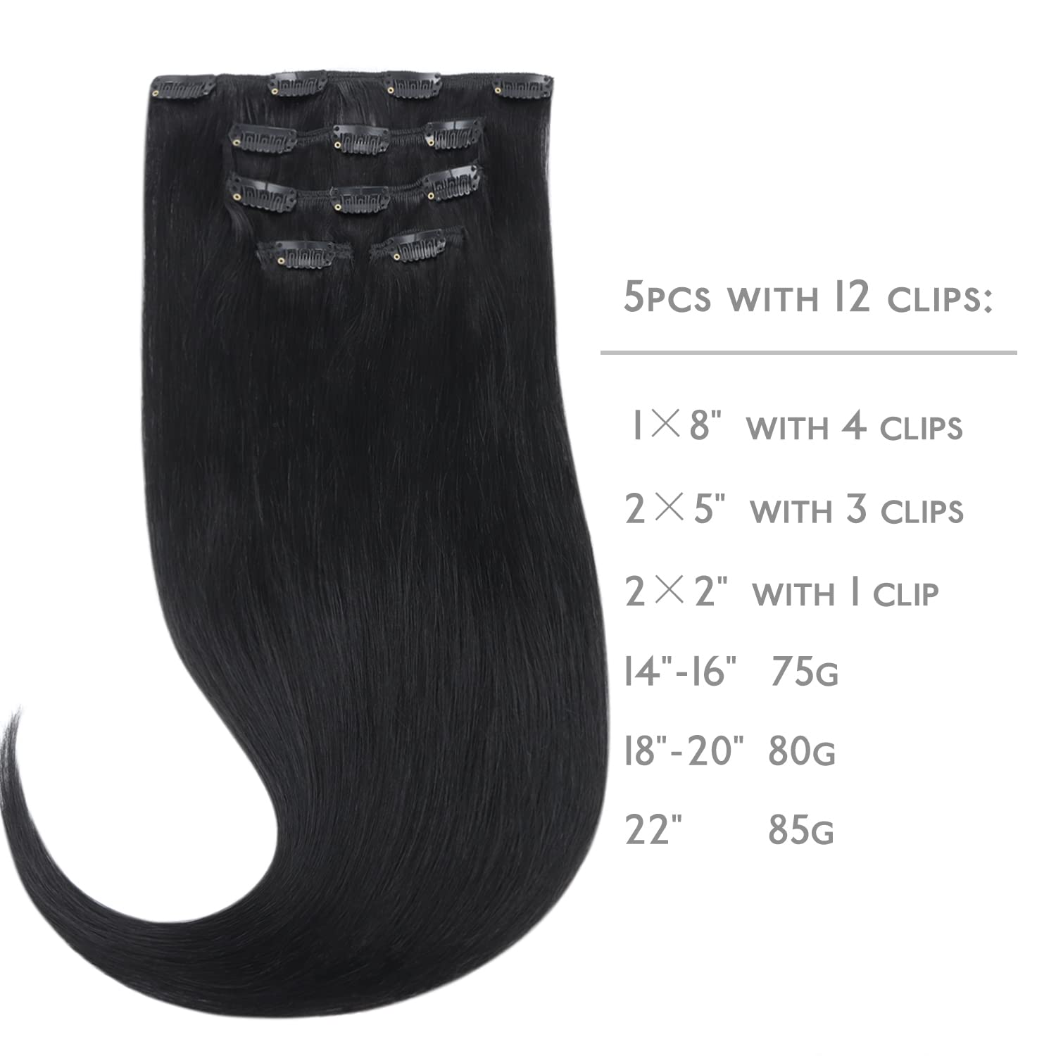 Thumbnail 1 de WENNALIFE Clip in Extensions 35 cm 💇♀