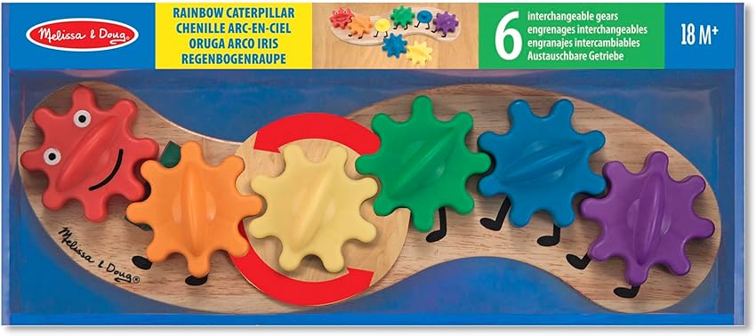 Thumbnail 2 de Melissa & Doug Engranajes Oruga 🐛 - Juguete Educativo de Madera