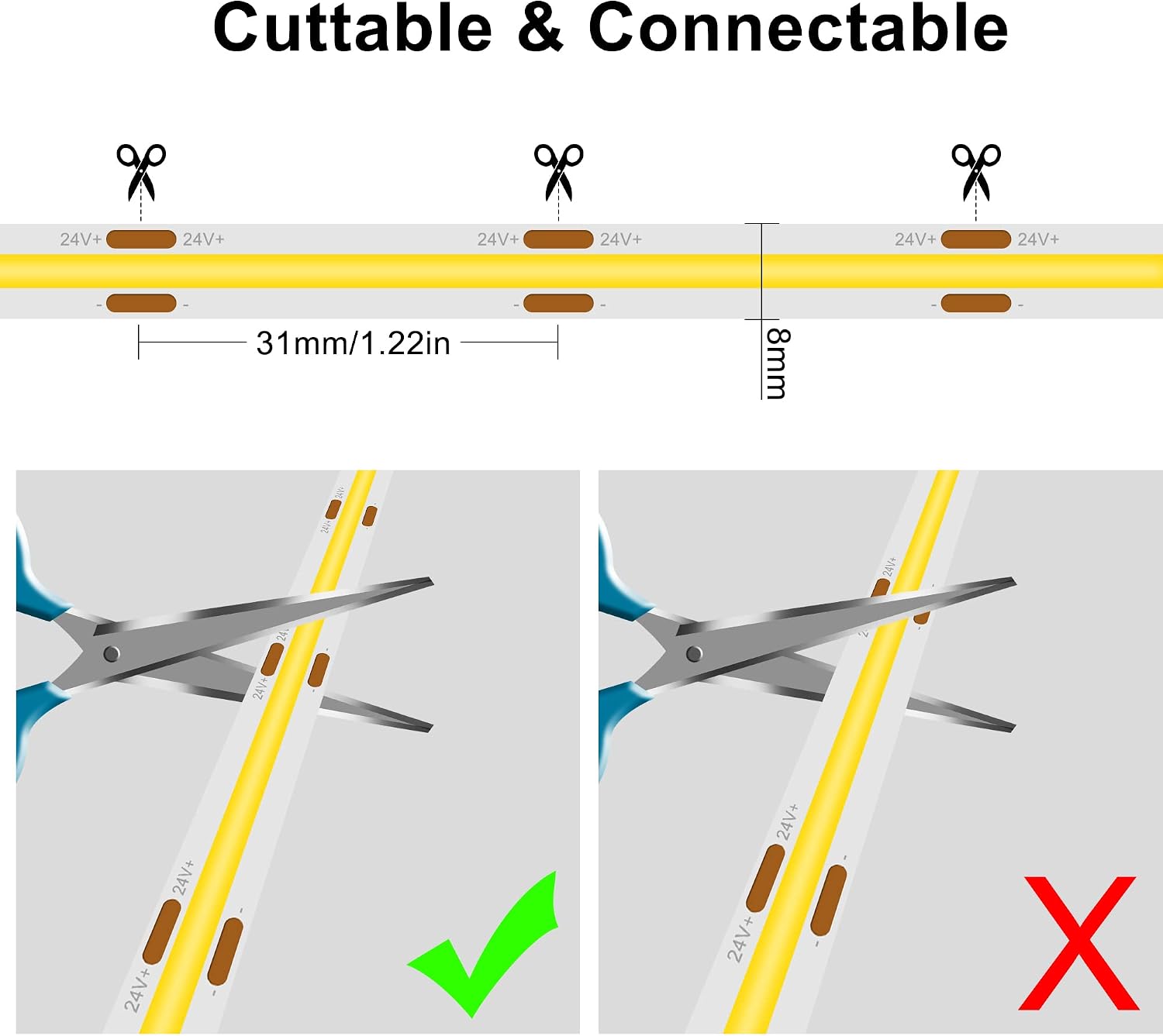 Thumbnail 4 de TTWAY COB LED Strip Lights 10M 2700K