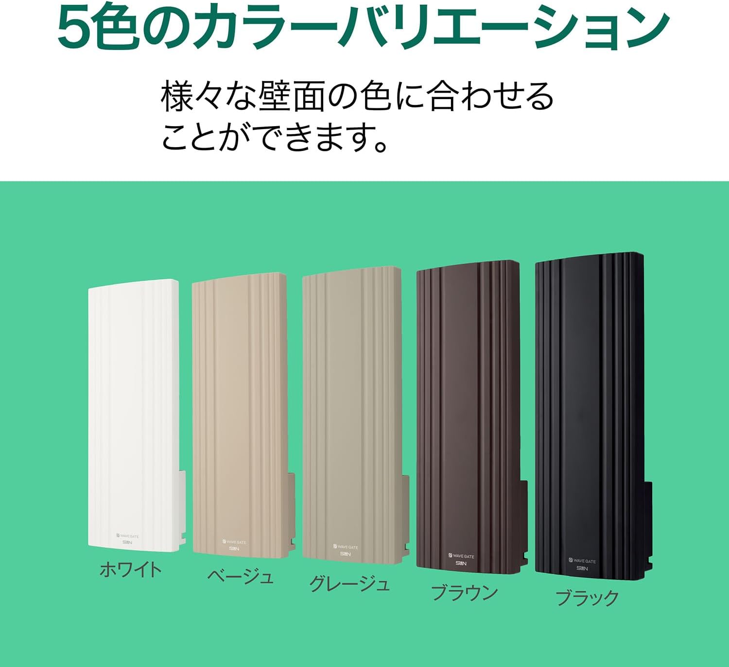 Detalle de サン電子 WG20-G-EC 地デジ用UHF平面アンテナ 20素子・水平偏波用・グレージュ