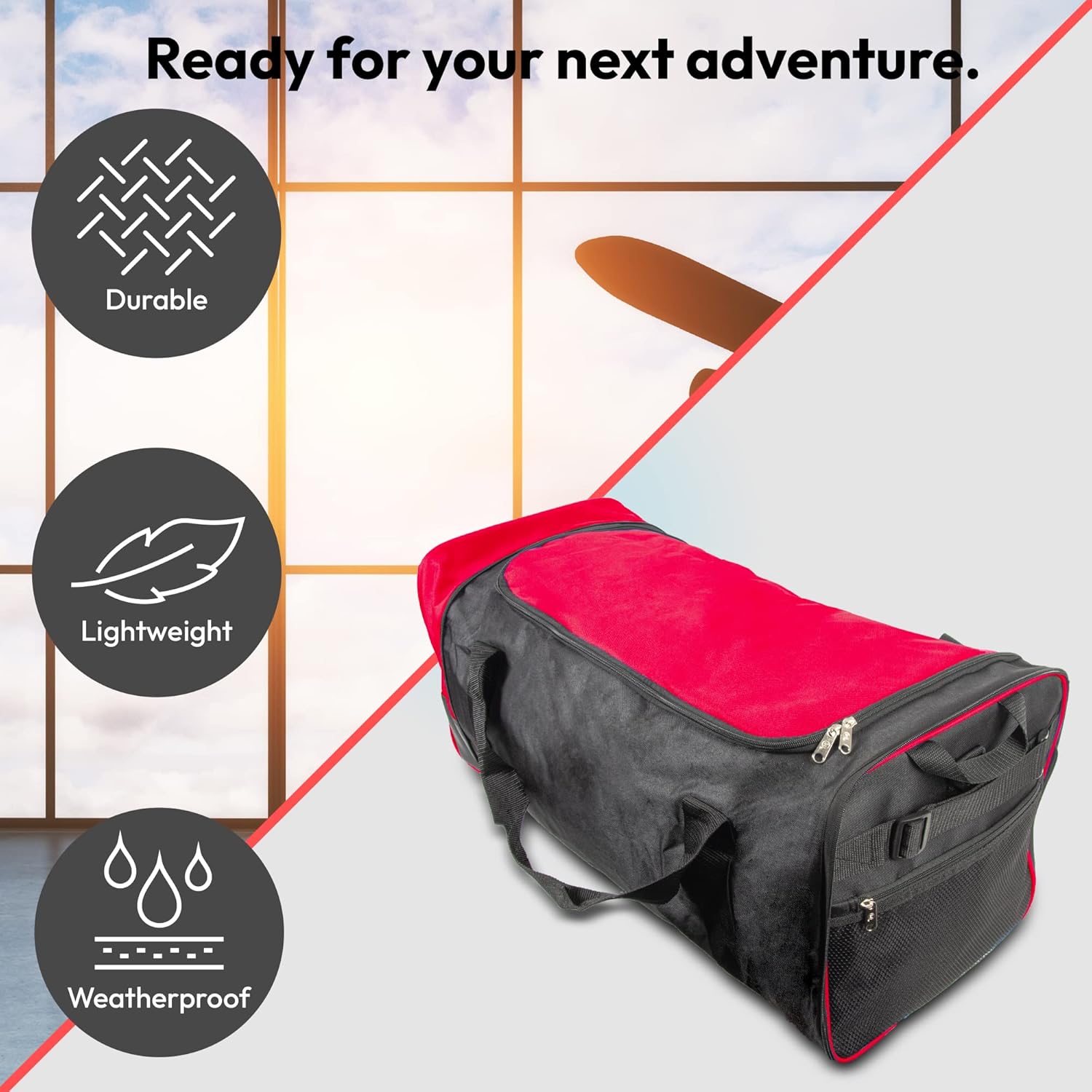 Thumbnail 4 de iN Suitcase Large 80L foldable wheeled holdall