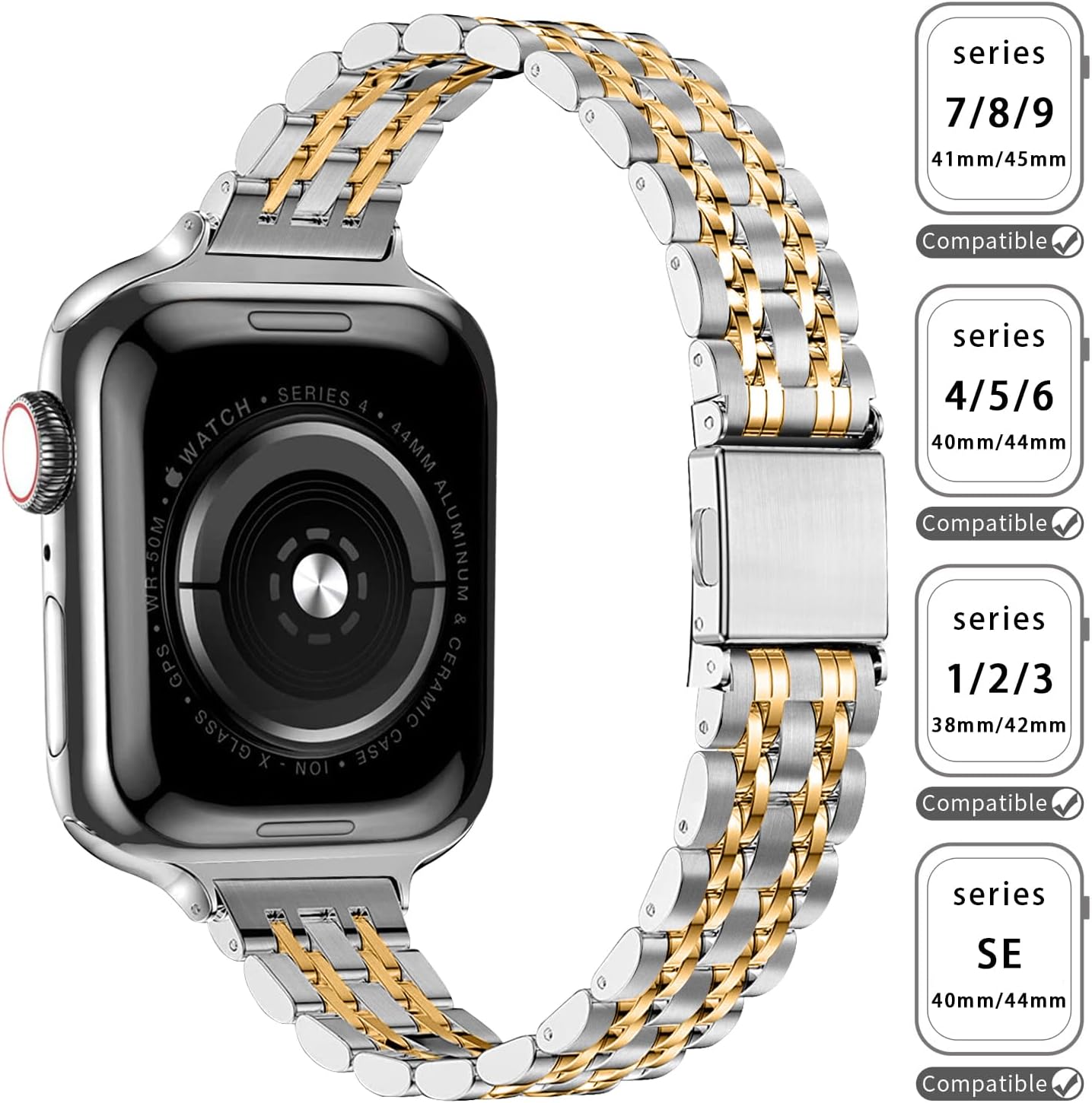 Detalle 2 de QUNDAXI Slim Watch Band 14mm