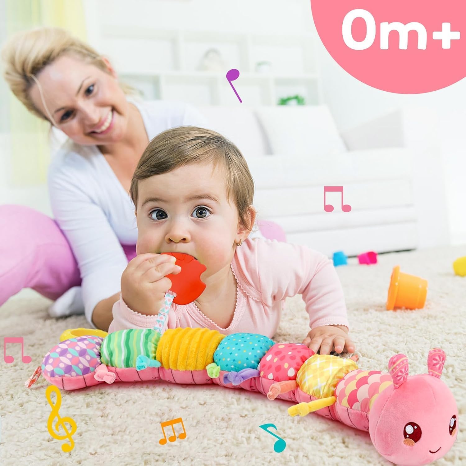 Thumbnail 5 de Caterpillar Sensory Musical Toy 50cm