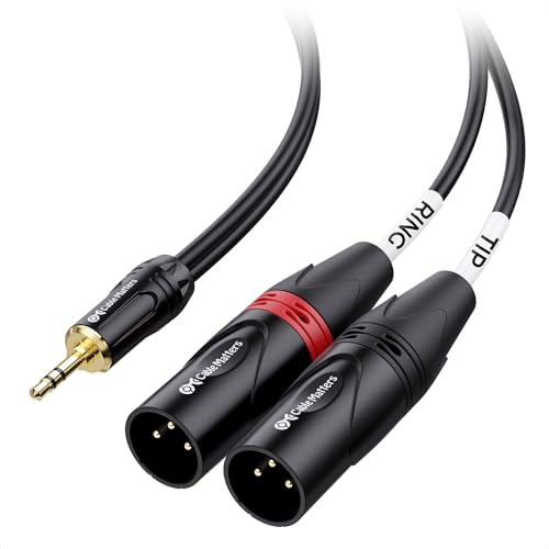 Detalle de Cable Matters 3.5mm Mini Jack to Dual XLR Male Cable 1.8m
