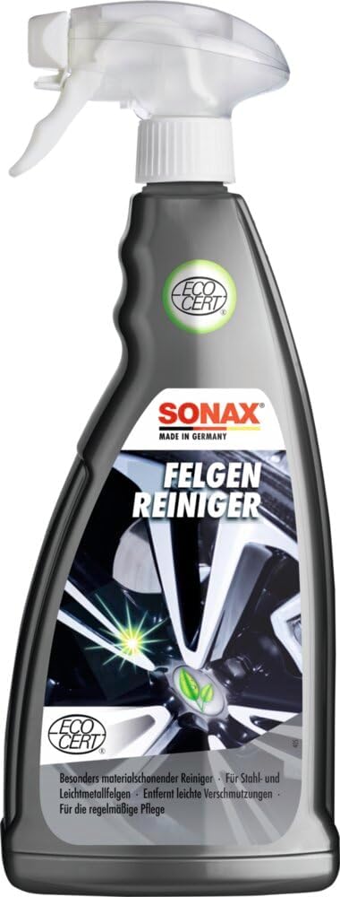Detalle de SONAX FelgenReiniger (1 Liter) säurefrei – schonende Bremsstaub- und Straßenschmutz-Entfernung für Stahl- und Leichtmetallfelgen