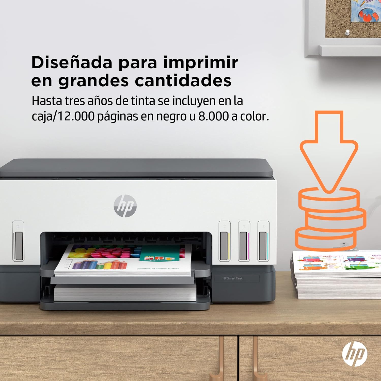 Detalle de HP Smart Tank 6005 Impresora A4 Multifunción